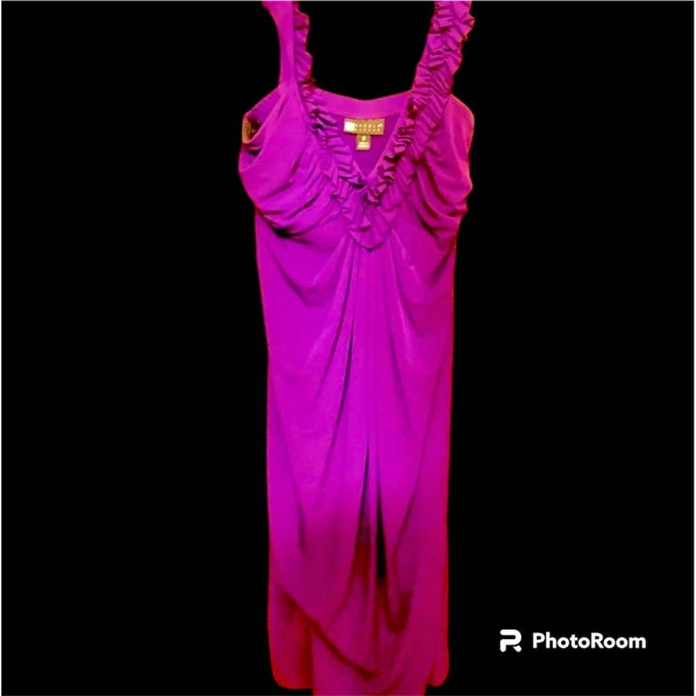 Carole Little Purple Sleeveless Dress Size 8